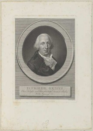Bildnis des Friedr. Gedike
