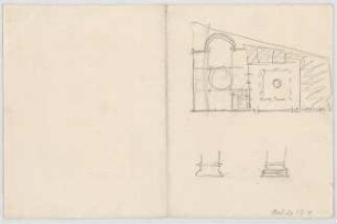 Thiersch, August ; München, Nordendstr.; Kath. - Apostolische Kirche - Grundriss, Details