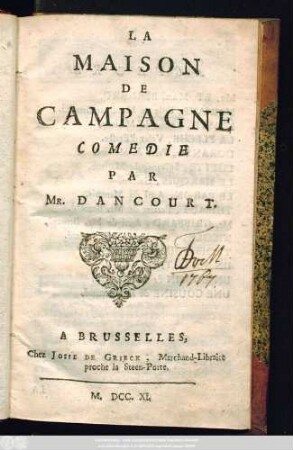 La Maison De Campagne : Comedie