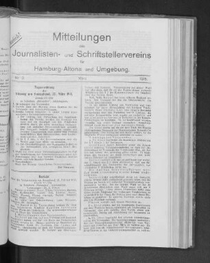 Nr. 3 März 1915