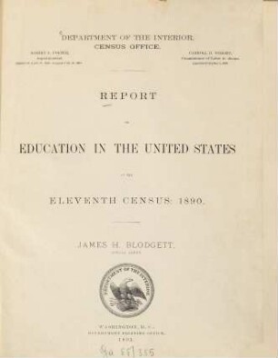 Report on education in the United States, 11. 1890 (1893)