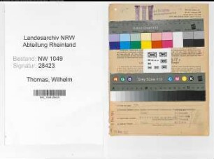 Entnazifizierung Wilhelm Thomas , geb. 26.10.1914 (Arbeiter)