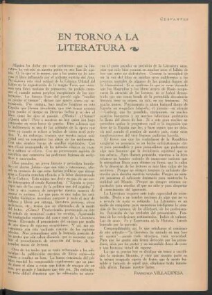 En torno a la literatura