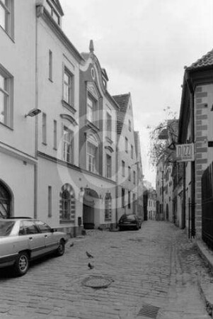 Wohnhäuser und Speicher der Alksnāja iela (Reformierte Straße) in Riga