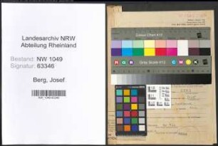 Entnazifizierung Josef Berg , geb. 13.03.1898 (Landwirt)