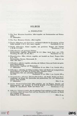 Silber (Nr. 1-198)