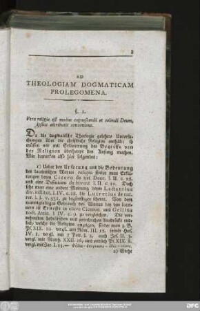 Ad Theologiam Dogmaticam Prolegomena.