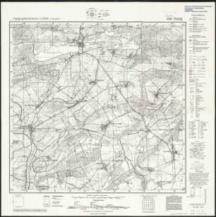Meßtischblatt 4068 : Dolzig, 1936 : Dolzig. - Aufn. 1888, hrsg. 1890, bericht. 1911, letzte Nachtr. 1933. - 1:25000. - [Berlin]: Reichsamt für Landesaufnahme, 1936. - 1 Kt.