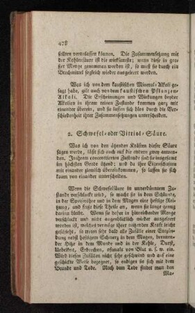 2. Schwefel-oder Vitriol-Säure.