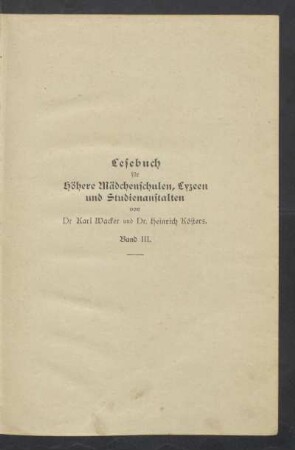 Band 3 = Klasse 7, 4. Schuljahr, [Schülerband]: [Band 3 = Klasse 7, 4. Schuljahr, [Schülerband]]