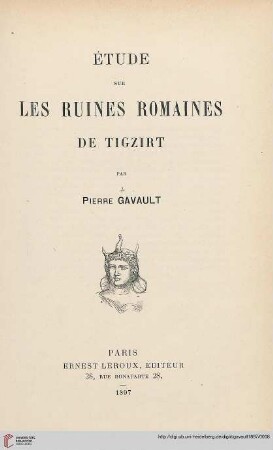 Étude sur les ruines romaines de Tigzirt