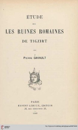 Étude sur les ruines romaines de Tigzirt