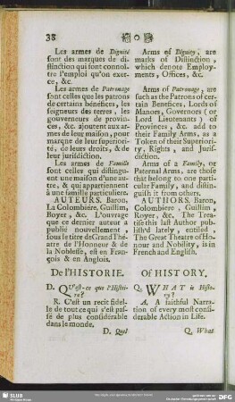 De l'Historie