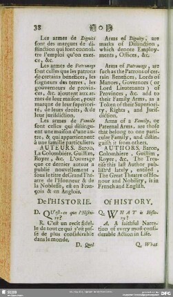 De l'Historie