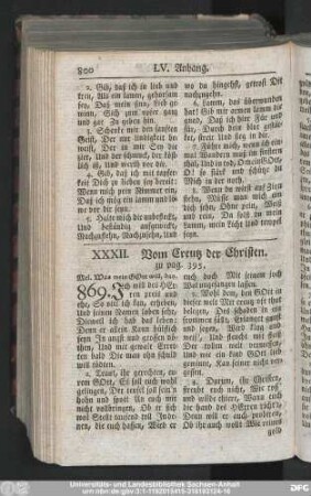 XXXII. Vom Creutz der Christen.