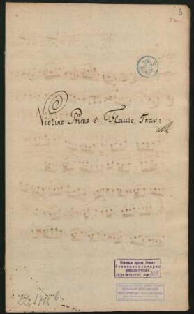Violino primo o Flauto traverso