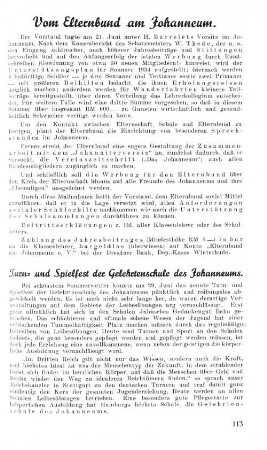 Vom Elternbund am Johanneum.