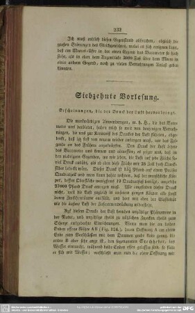 Siebzehnte Vorlesung