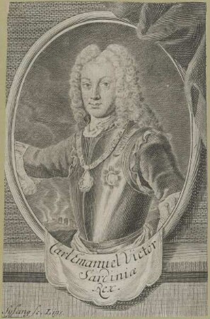 Bildnis von Carl Emanuel Victor Sardiniae Rex