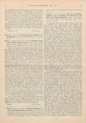 325-329 [Rezension] Brandt, Samuel, Ueber die dualistischen Zusätze und die Kaiseranreden bei Lactantius. Nebst einer Untersuchung über das Leben des Lactantius und die Entstehungsverhältnisse seiner Prosaschriften. III