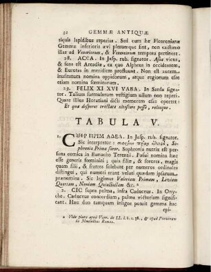 [Abbildung und Abbildungsbeschreibung] Tabula V. [-] Tabula VI.