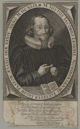 Bildnis des Iustus Iacobus Leibniz