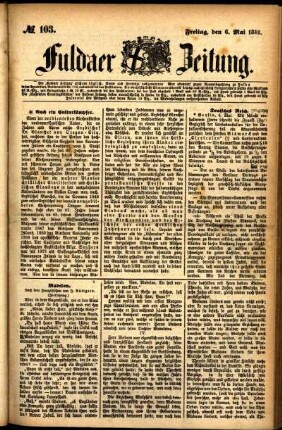 Ausgabe vom Freitag, den 06. Mai 1881.