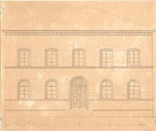 Gärtner, Friedrich von; Wohnhaus - Aufriss