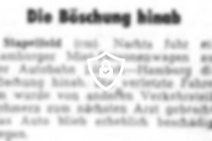 Die Böschung hinab