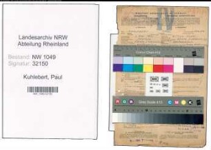 Entnazifizierung Paul Kuhlebert , geb. 03.05.1900 (Bauingenieur)