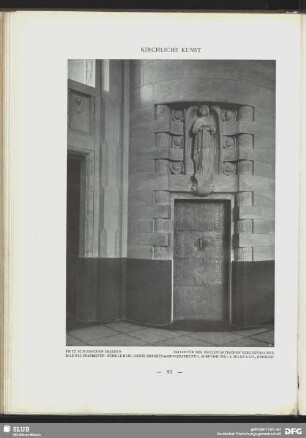 Seitentür des protestantischen Kirchenraumes