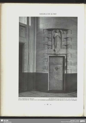 Seitentür des protestantischen Kirchenraumes