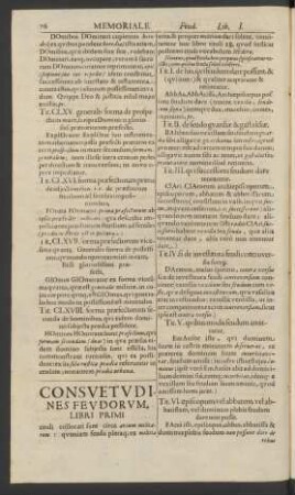 Consuetudines Feudorum. Libri Primi
