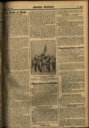 Zweite Ausgabe vom Montag, den 18. Mai 1936.