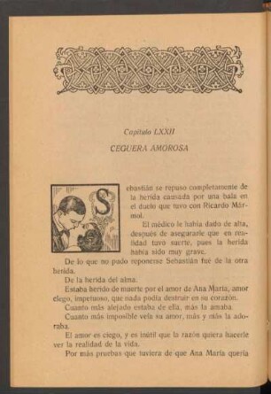 Capítulo LXXII - Ceguera amorosa