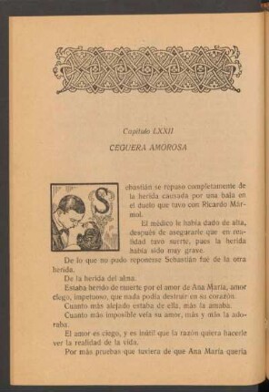 Capítulo LXXII - Ceguera amorosa