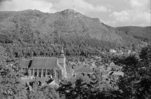 Kronstadt (Brașov)/ Rumänien. Blick auf die Stadt mit Schwarzer Kirche (1383 Neubaubeginn, Fertigstellung um 1480)