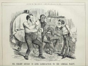 Mr. Bright offers to give satisfaction to the Liberal Party