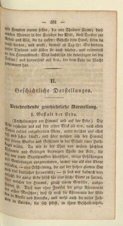 II. Geschichtliche Darstellungen