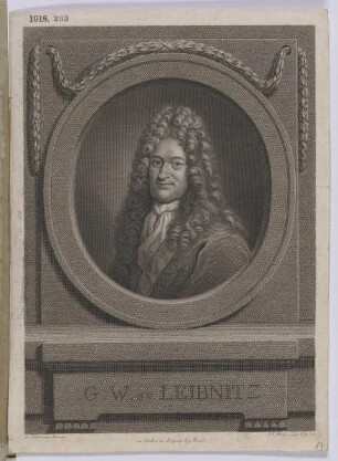 Bildnis des G. W. B. v. Leibnitz