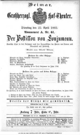 Der Postillon von Lonjumeau