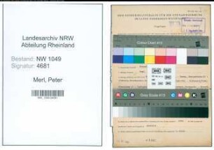 Entnazifizierung Peter Merl , geb. 14.05.1905 (Lehrer)