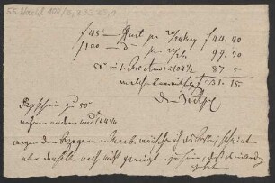 Brief an B. Schott's Söhne : 1831