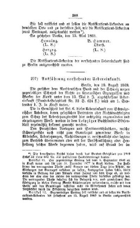 Ausführung vorstehender Uebereinkunft : [I. Allgemeine Verhältnisse der Behörden und Beamten]