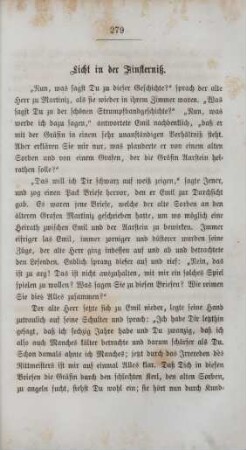 Licht in der Finsterniß