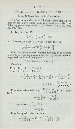 Note on the gamma function.