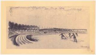 Stadion: Perspektivische Ansicht