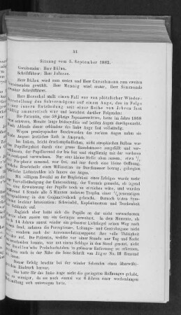 Sitzung vom 5. September 1882.