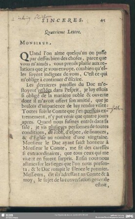 Quatrieme Lettre