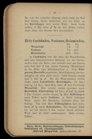 22d) Carlshafen, Neuhaus, Holzminden